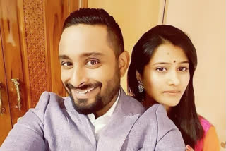 cricketer ambati rayudu and wife chennupalli vidya blessed with baby girl