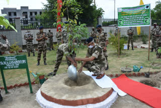 CISF undertakes large scale plantation under Mega Tree Plantation Drive at SSG Greater Noida Campus