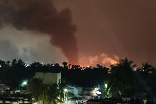 A huge fire broke out at Jawaharlal Nehru Pharmacy