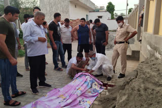a young man shot dead in front of the house  in gohana sonipat