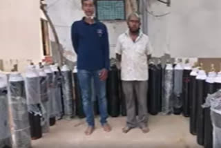 oxygen cylinders illegal business persons were arrested in hyderabad