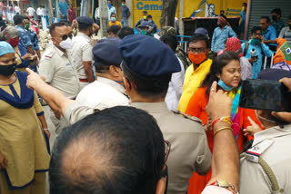 Hematabad bjp bandh supporters blocked road, arrested 3