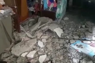 part of the roof collapse at sanjay colony in ghaziabad family is safe