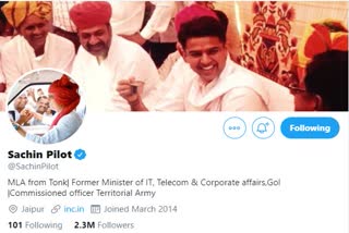 Sachin Pilot Tweet, Rajasthan Political Drama