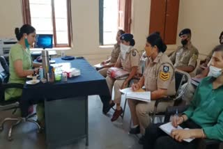 crime meeting organized in women's police station Hamirpur