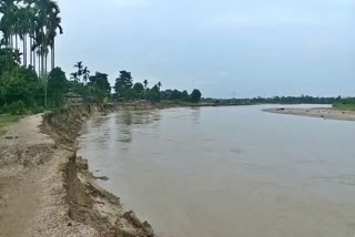 flood eroson at kokrajhar assam etv bharat news