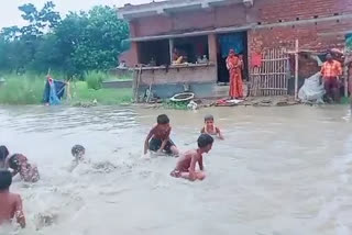 Waterlogged village