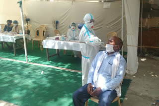 corona virus test held in MCD office of Najafgarh