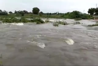 paleru stream heavy flow at jaggayapeta krishna district