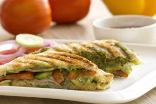 Grilled Vegetable Sandwich, cook at home, easy to make recipes