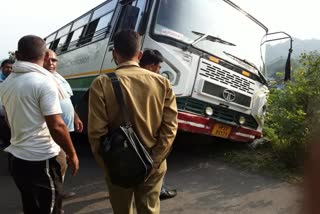 hrtc bus accident in dhrampur