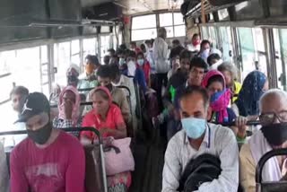 private bus drivers violating government orders in palwal