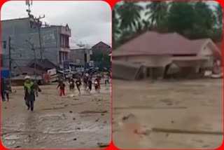Flood in Indonesia due to heavy rains; 16 were killed, 23 missing