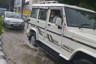 Heavy rains caused waterlogging