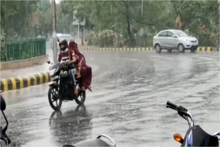 Torrential rains in Greater Noida brought relief to people from scorching heat