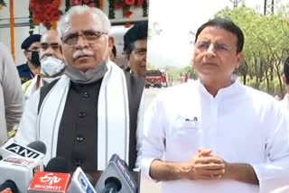 Political crisis in Rajasthan,  sachin pilot,  gehlot government, manohar lal khattar, randeep surjewala