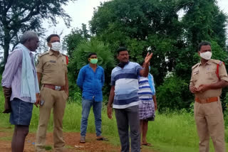 Searching for missing man in konam dam in vizag district