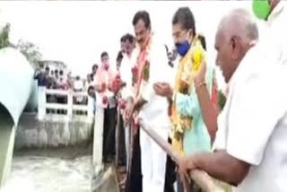 water released to shankara samudram, koilsagar reserviors