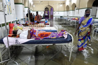 opositions slam kcr govt after historic osmania hospital inundates due to rain