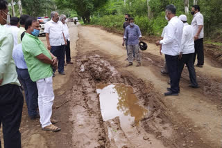 ಸಂಸದರ ಬಳಿಕ ಹೆದ್ದಾರಿ ಕಾಮಗಾರಿಗೆ ಸಚಿವರ ಗಡವು