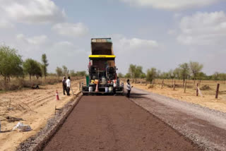 भीनमाल से सायला हाईवे का निर्माण, Construction of Saila Highway from Bhinmal