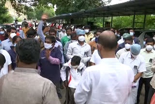 bjp state president bandi sanjay visited osmania hospital