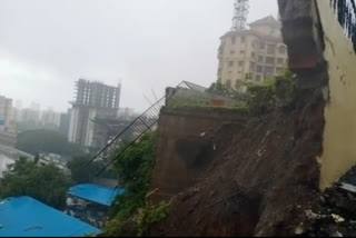 protection wall collapsed powai  powai rain news  mumbai rain update  protection wall news mumbai  मुंबई लेटेस्ट न्यूज  संरक्षण भिंत कोसळली पवई न्यूज  मुंबई पाऊस अपडेट