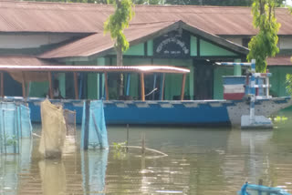 Bongaigaon Majer Alga river outpost in flood