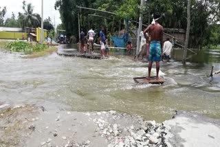 Flood affeted people in barpeta