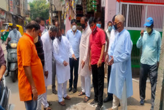 MLA Ajay Mahawar visits Brahmapuri street in Ghonda in delhi