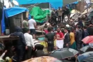 ممبئی: مالونی کی تین منزلہ عمارت منہدم، دو ہلاک، 13 زخمی