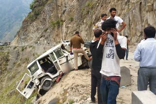 Car fell into ditch in bharmour 4 dead 5 injured