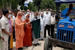 27 thousand liters of Ganga water brought to Bhiwani from haridwar