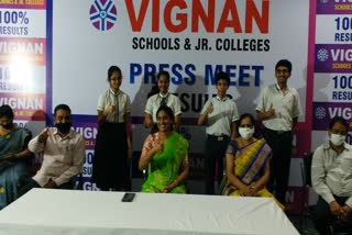 vignan institutions students got ranks in cbse results