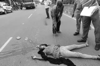 Women die in road accident in siricilla