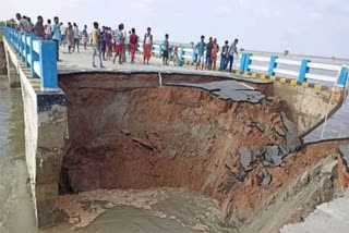 Part of Bihar bridge collapses in Gandak river