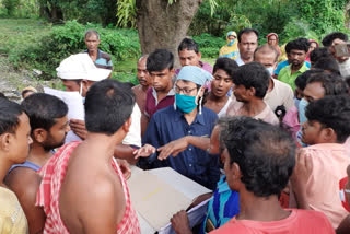 local people protest in south 24 parganas