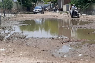 People facing shabby road problem in JJ colony phase 3 of Madanpur Khadar in Okhla Assembly