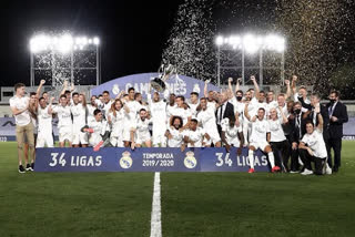 Real Madrid win 34th La Liga title, extend lead over Barcelona