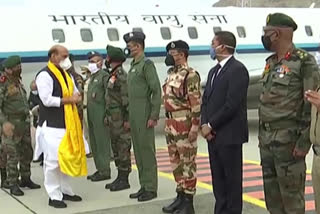 Defence Minister  Rajnath Singh  Ladakh  Srinagar  LAC  Rajnath visits Leh  Indian and Chinese troops  clashes in Galwan Valley  രാജ്‌നാഥ് സിംഗ്  ലഡാക്ക്  ലേ  ശ്രീനഗർ