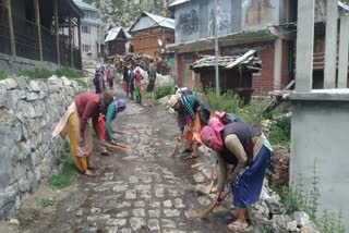 Cleanliness work in Chitkul