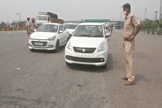 Alwar news, बहरोड़ पुलिस की नाकेबंदी, अलवर की खबर