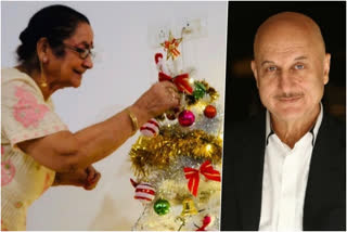 anupam kher mother is doing better than before