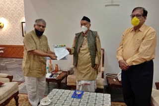 Prakash Ambedkar meets Governor Bhagat Singh Koshyari