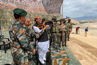 I assure you not one inch of our land can be taken by any power: Rajnath Singh tell troops in Ladakh