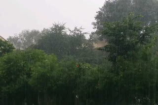 heavily rained in Udaipur, उदयपुर में जमकर बरसे बदरा