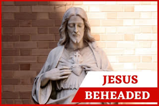 Jesus statue beheaded  Catholic church in South Florida  Good Shepherd Catholic Church  Mary Ross Agosta  45/64 characters ഫ്ലോറിഡയിൽ യേശുക്രിസ്തുവിന്‍റെ പ്രതിമ തകർത്തു  യേശുക്രിസ്തു