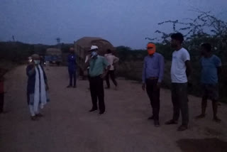 Administrative team arrived to take action on illegal sand mining