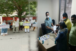 delhi bjp workers protest