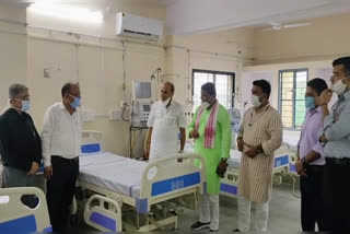 Inspection of new covid Hospital